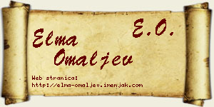 Elma Omaljev vizit kartica